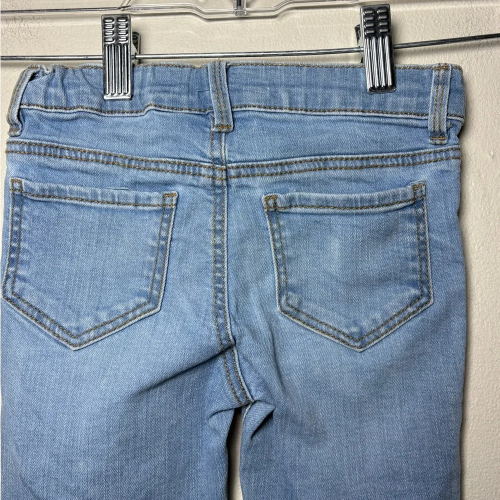 OshKosh B’gosh Toddler Girl Light Blue Flare Jeans Raw Hem Size 4T